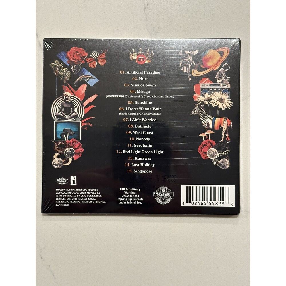 OneRepublic SIGNED Artificial Paradise CD - One Republic Autographed RARE #4 - Picture 9 of 10